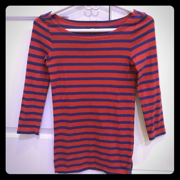 AEO sleeve striped boatneck tee - Picture 2 of 3